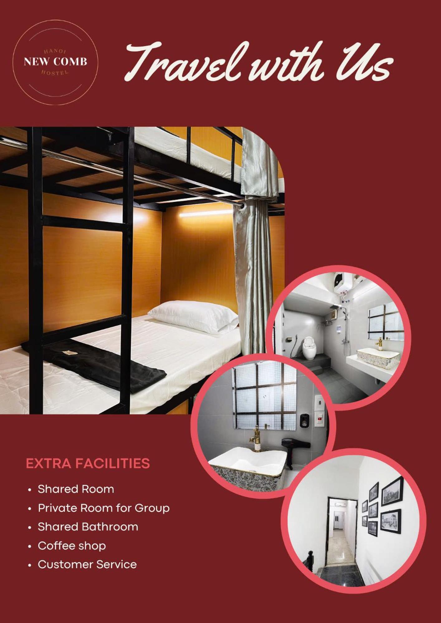 Hanoi New Comb Hostel ภายนอก รูปภาพ